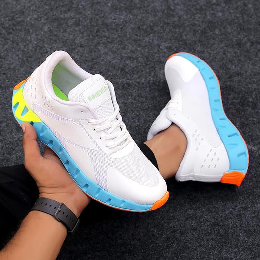 Casual Shoes for Men (White, 6)