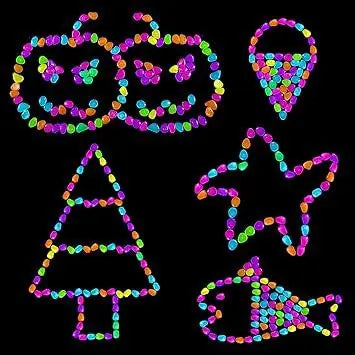 Mixed Color Glow Rocks Decorations Diy Decorative Pebbles