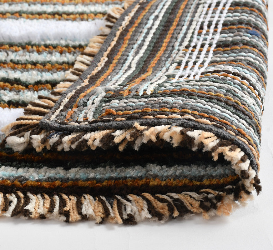 Ultra Soft Microfiber Anti Skid & Washable Bathmat/ Doormat (40x60cms) Pack of 2