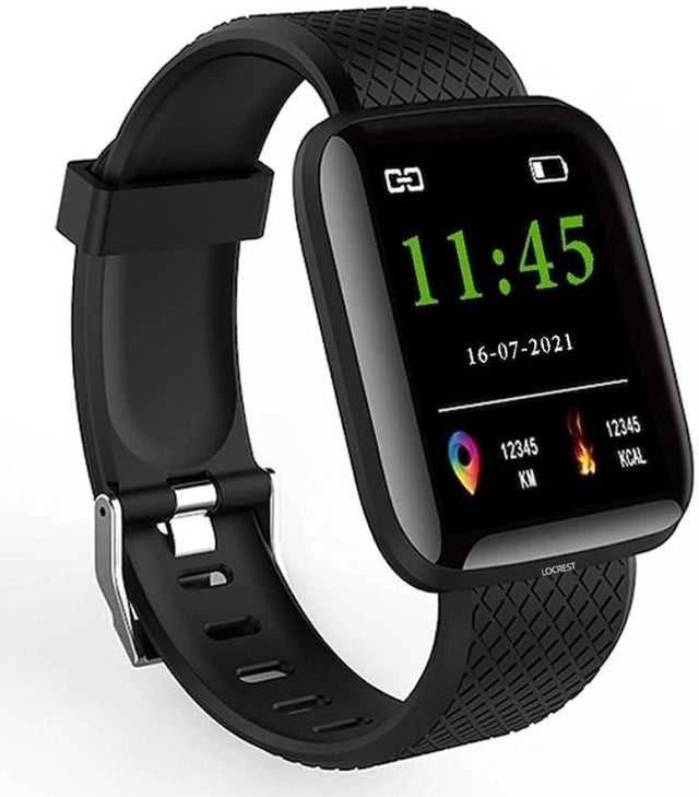 Premium D-116 Smartwatch for Boys & Girls (Black)