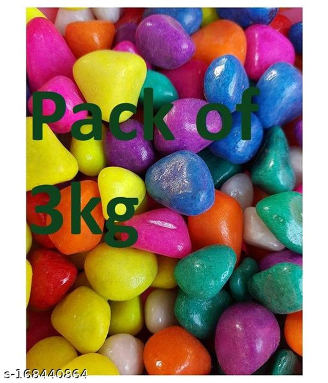 Decoration Pebbles Stones (Multicolor, 1000 g)