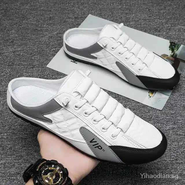 Trendy Sports Shoes for Men (White, 6)