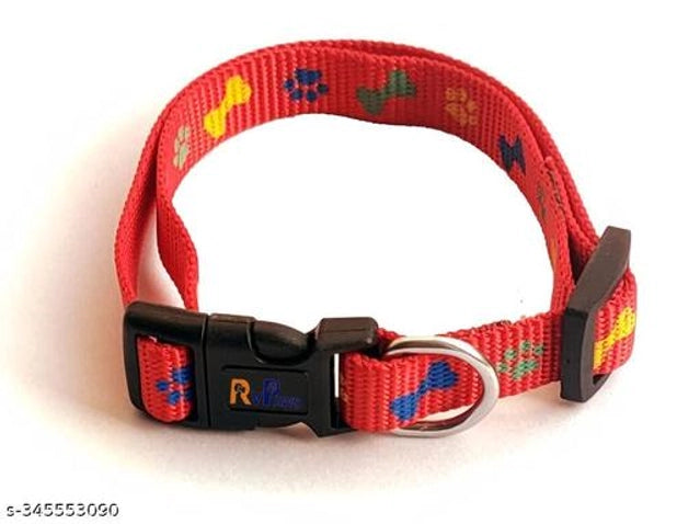 Nylon Coller Neck Belt for Dog (Multicolor, 0.5 inches)