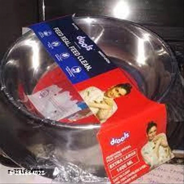 Stainless Steel Feeding Bowl for Pet (Multicolor, 800 ml)
