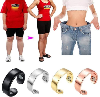 4Pcs Lymphatic Drain Therapeutic Magnetic Ring for Jewelry, Magnetic Therapy Ring, Magnetic Lymphatic Detox Rings for Men and Women