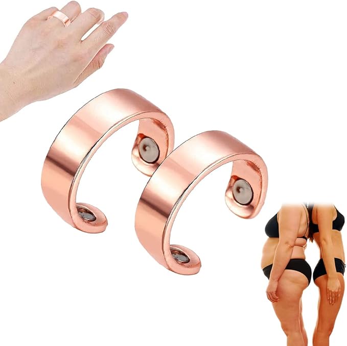 4Pcs Lymphatic Drain Therapeutic Magnetic Ring for Jewelry, Magnetic Therapy Ring, Magnetic Lymphatic Detox Rings for Men and Women