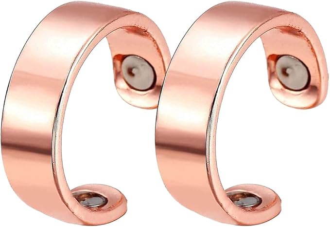 4Pcs Lymphatic Drain Therapeutic Magnetic Ring for Jewelry, Magnetic Therapy Ring, Magnetic Lymphatic Detox Rings for Men and Women