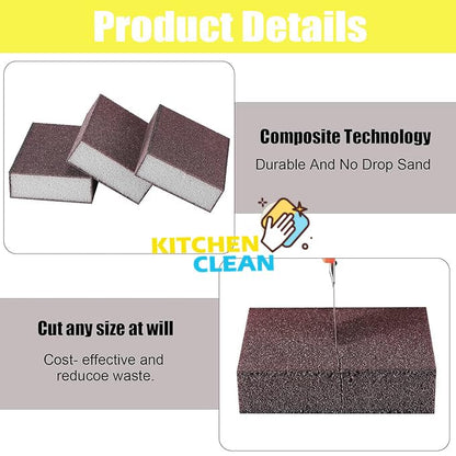 Kitchen Clean Multipurpose Sand Scrub Sponge Pad