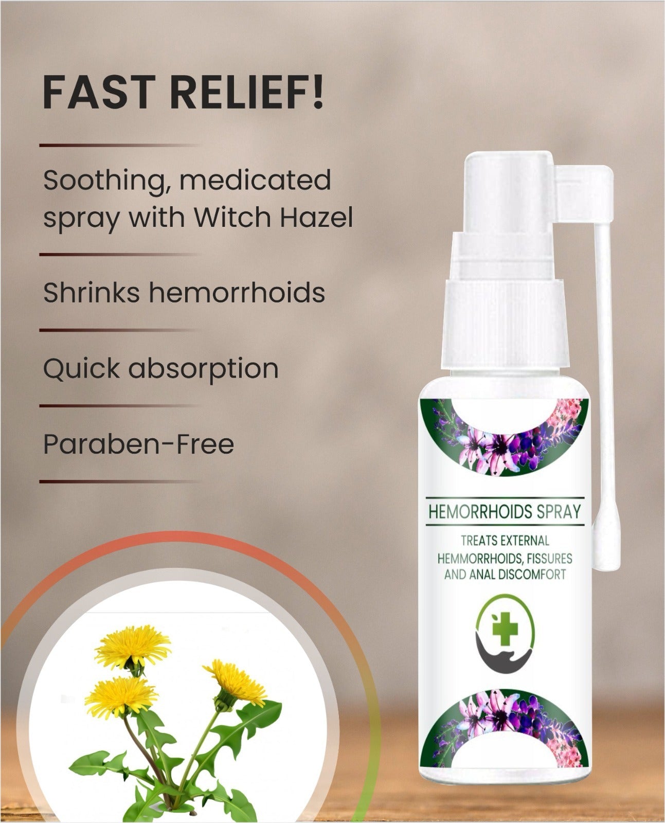 Piles Spray for Men & Women | Herbal Oil Spray for Painful Piles - (Pack of 2)