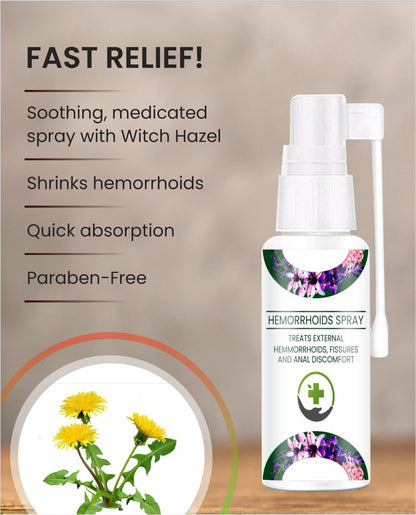 Piles Spray for Men & Women | Herbal Oil Spray for Painful Piles - (Pack of 2)
