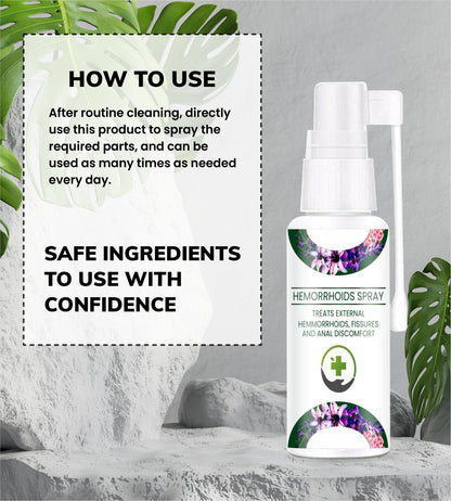 Piles Spray for Men & Women | Herbal Oil Spray for Painful Piles - (Pack of 2)