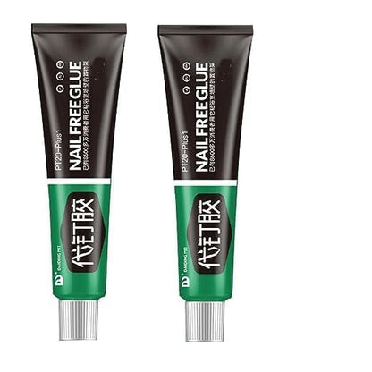 Nail Free Sealant Glue Multifunction Adhesive Glue for Wood, Ceramic, Metal, Glass, All-Purpose Heavy-Duty Adhesive, (12 Gram X Pack of 2)