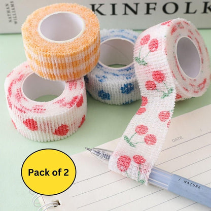 Finger Tape Non-Woven Fabric Self-Adhesive Bandage (Pack of 2)