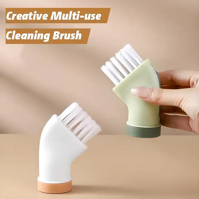 Multi-Use Cleaning Brush Can Be Connected To Mineral Water Bottle (Pack of 2)
