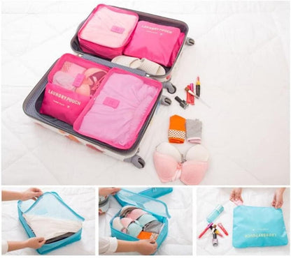 Set of 6 Packing Cube Set for Travel