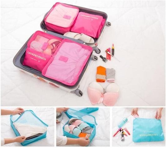 Set of 6 Packing Cube Set for Travel