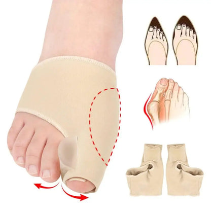 2 Pairs Gel Cushion Pads: Foot Care Tool for Night & Home Use