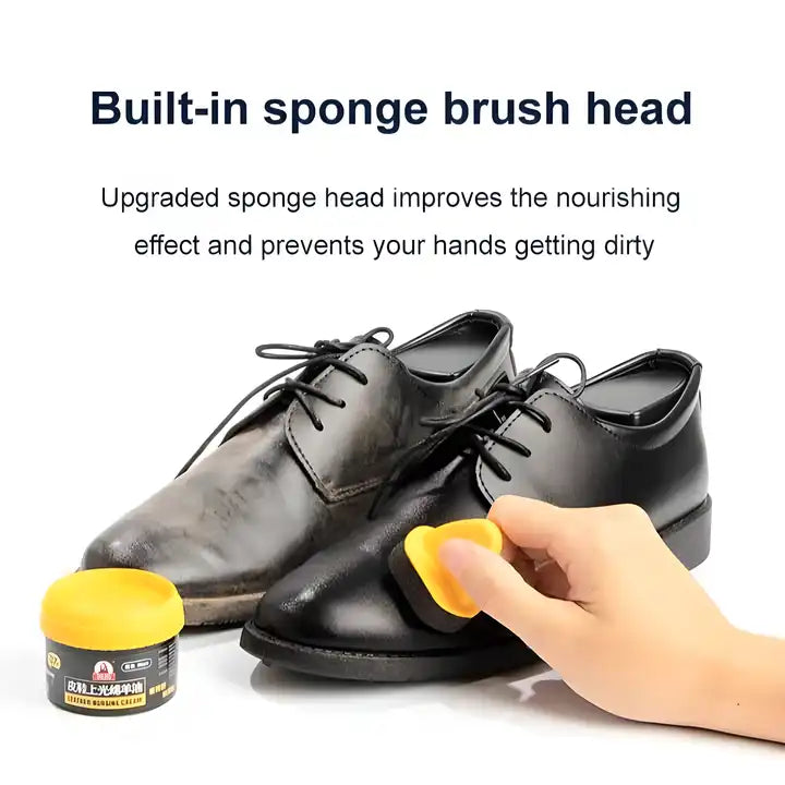 Leather Repair Cream Shoe Polish Brightening Nursing with Sponge C