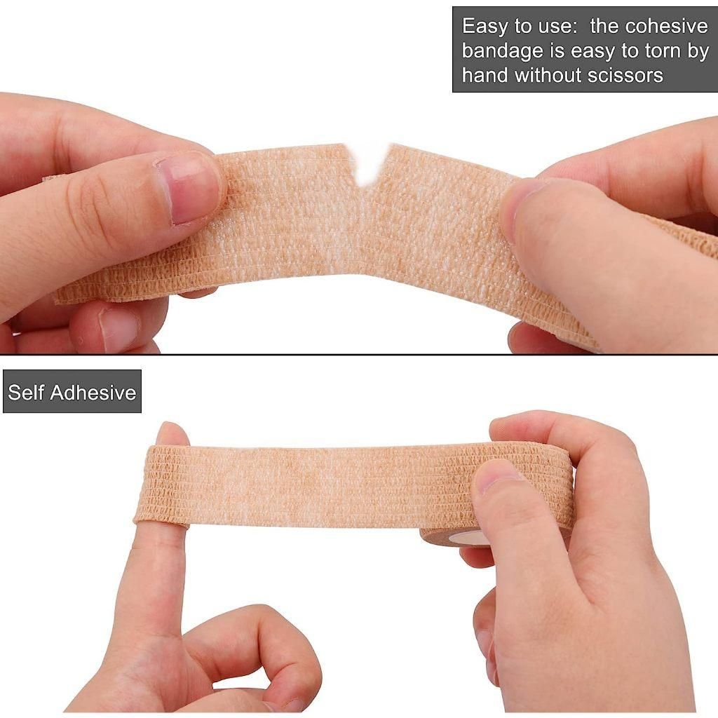 Finger Tape Non-Woven Fabric Self-Adhesive Bandage (Pack of 2)