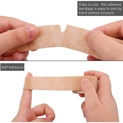 Finger Tape Non-Woven Fabric Self-Adhesive Bandage (Pack of 2)