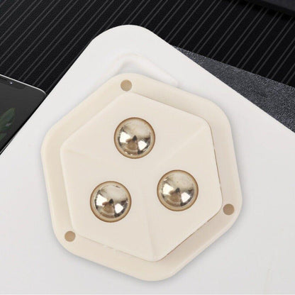 4 Pcs Pentagon Mini Caster Wheels