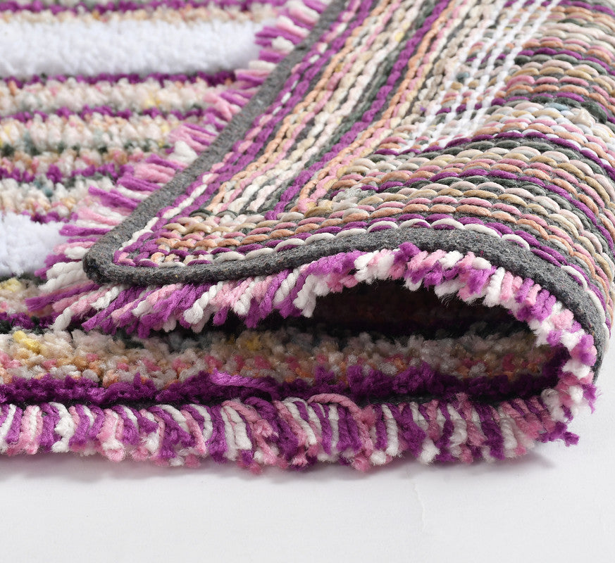 Ultra Soft Microfiber Anti Skid & Washable Bathmat/ Doormat (40x60cms) Pack of 2