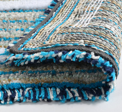 Ultra Soft Microfiber Anti Skid & Washable Bathmat/ Doormat (40x60cms) Pack of 2