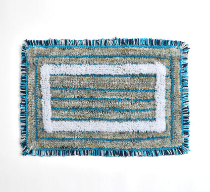 Ultra Soft Microfiber Anti Skid & Washable Bathmat/ Doormat (40x60cms) Pack of 2