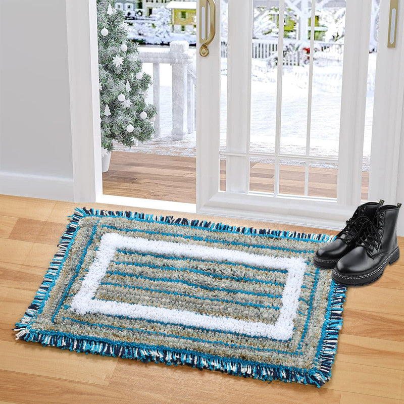 Ultra Soft Microfiber Anti Skid & Washable Bathmat/ Doormat (40x60cms) Pack of 2
