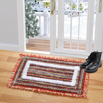 Ultra Soft Microfiber Anti Skid & Washable Bathmat/ Doormat (40x60cms) Pack of 2