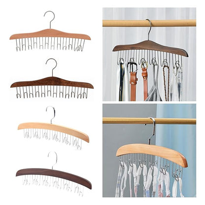 Hanger Anti Slip Multipurpose Belt Organizer for Shawls Purses Scarves Round Hook