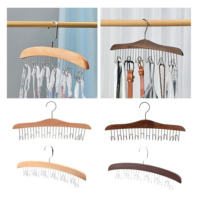 Hanger Anti Slip Multipurpose Belt Organizer for Shawls Purses Scarves Round Hook