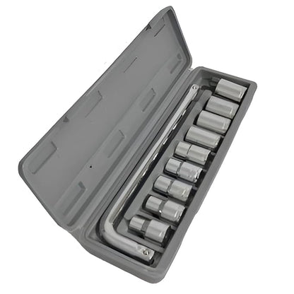 10-Pcs Socket Handle Set | Hand Tool Kit for Home DIY, Automobile & Vehicle Maintenance Repair (Pack of 1)