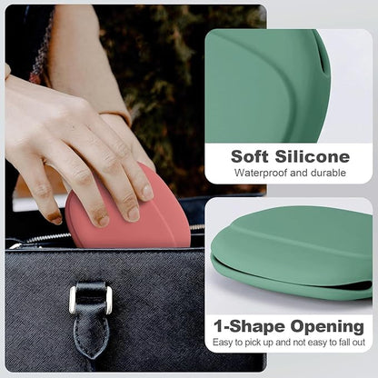 Silicone Headphone Organizer - Portable Earbud Case Data Cable Storage Case