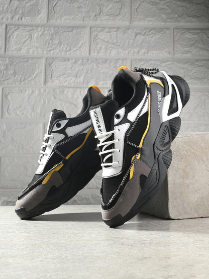 Black Flexible Leather Shoes