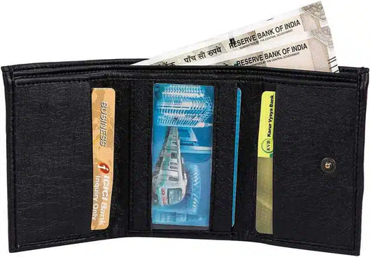 Leather Wallet for Men (Black)