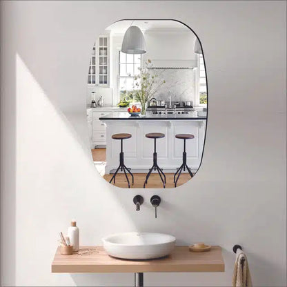 Acrylic Wall Mirror Stickers (Silver, 20x30 cm)