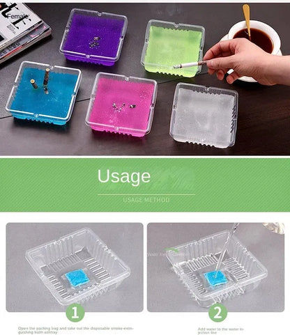 Disposable Smokeless Cigarette Ashtray � Odorless (Pack of 5 )