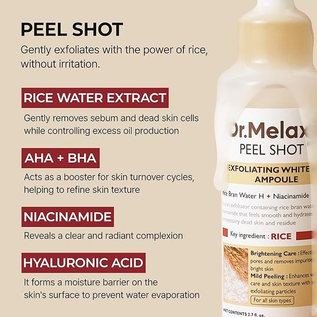 Rice peel glow serum ampoule Pack of 2