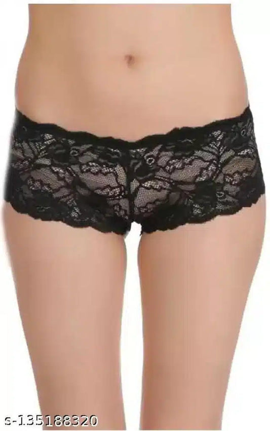 Net Briefs for Women (Black, 4XL)