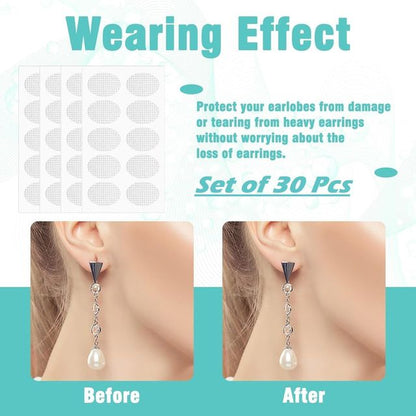 Premium Earlobe Support Patches for Heavy Earrings (100 Pcs)