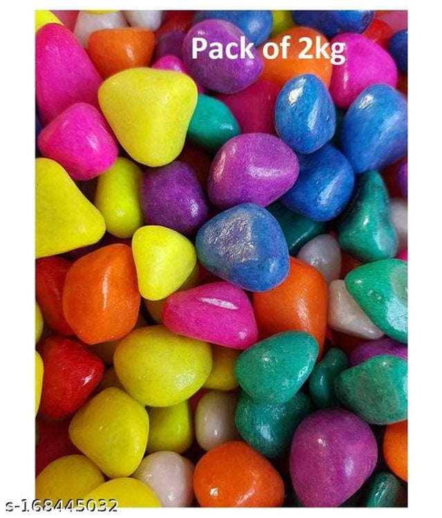 Decoration Pebbles Stones (Multicolor, 1000 g)
