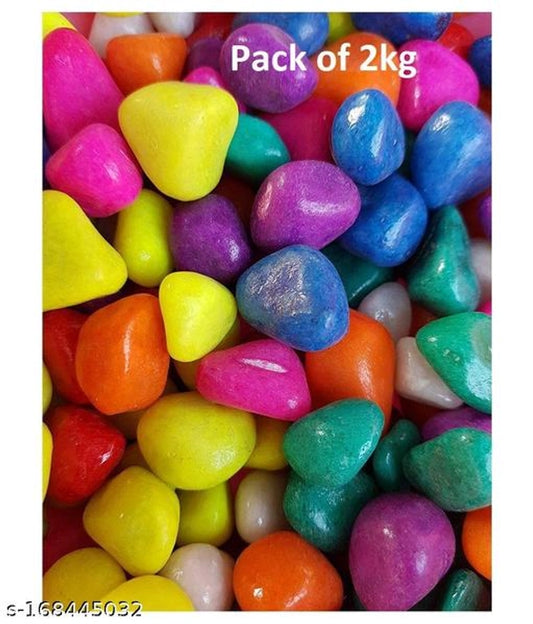 Decoration Pebbles Stones (Multicolor, 1000 g)