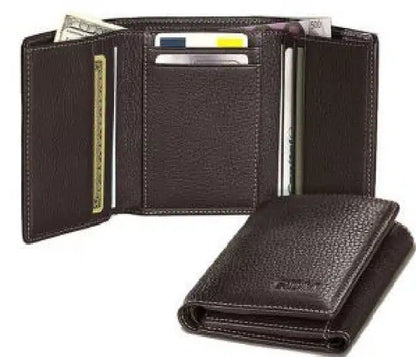 Leather Wallet for Men (Black)