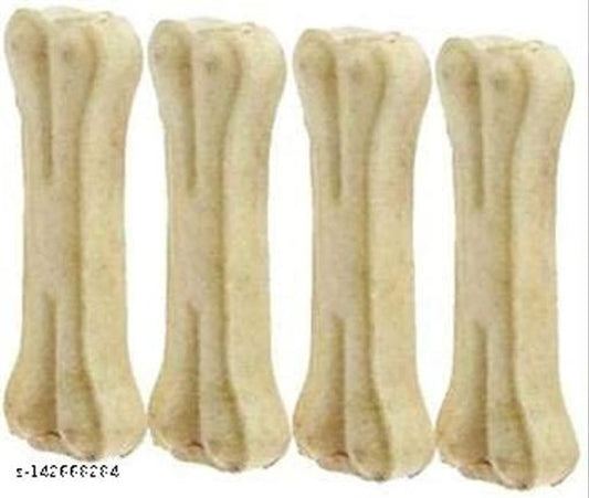 Rawhide Bone Treat (Multicolor, Pack of 4)