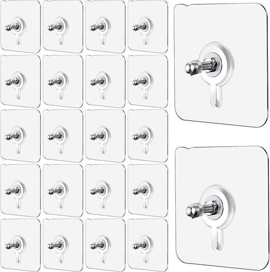 Wall Mount Screw Hooks for Kitchen Bathroom Bedroom Living Room 30 Pcs