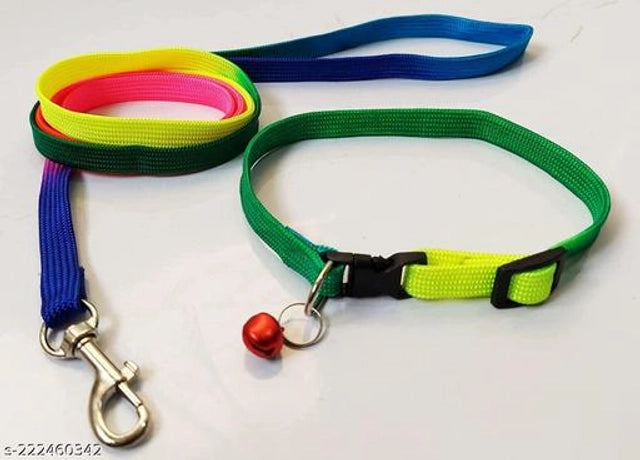 Neck Collar Belt for Pet (Multicolor, S)
