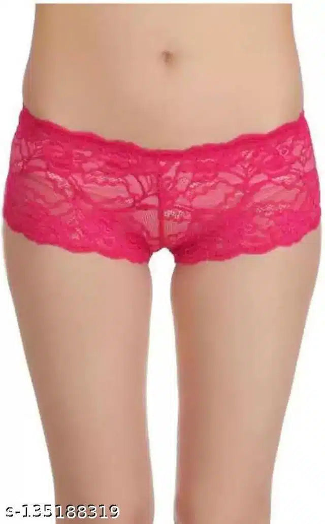 Net Briefs for Women (Pink, 6XL)
