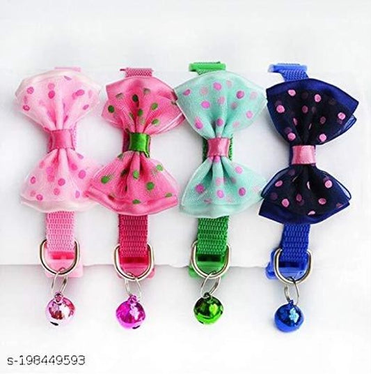 ABS Plastic Coller Belt for Pet (Multicolor, Pack of 4)