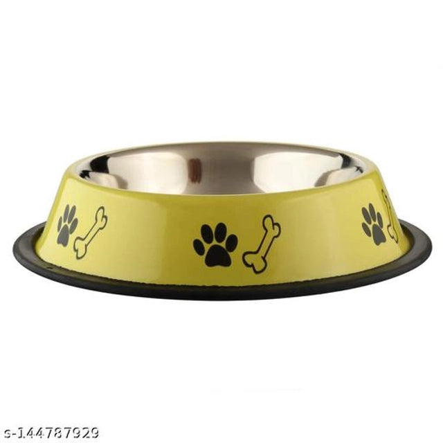 Stainless Steel Feeding Bowls for Pet (Multicolor, 400 ml)